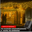 SolarGlow 20M ✨- 200 luces para una Navidad iluminada sin gastar energía.🎄