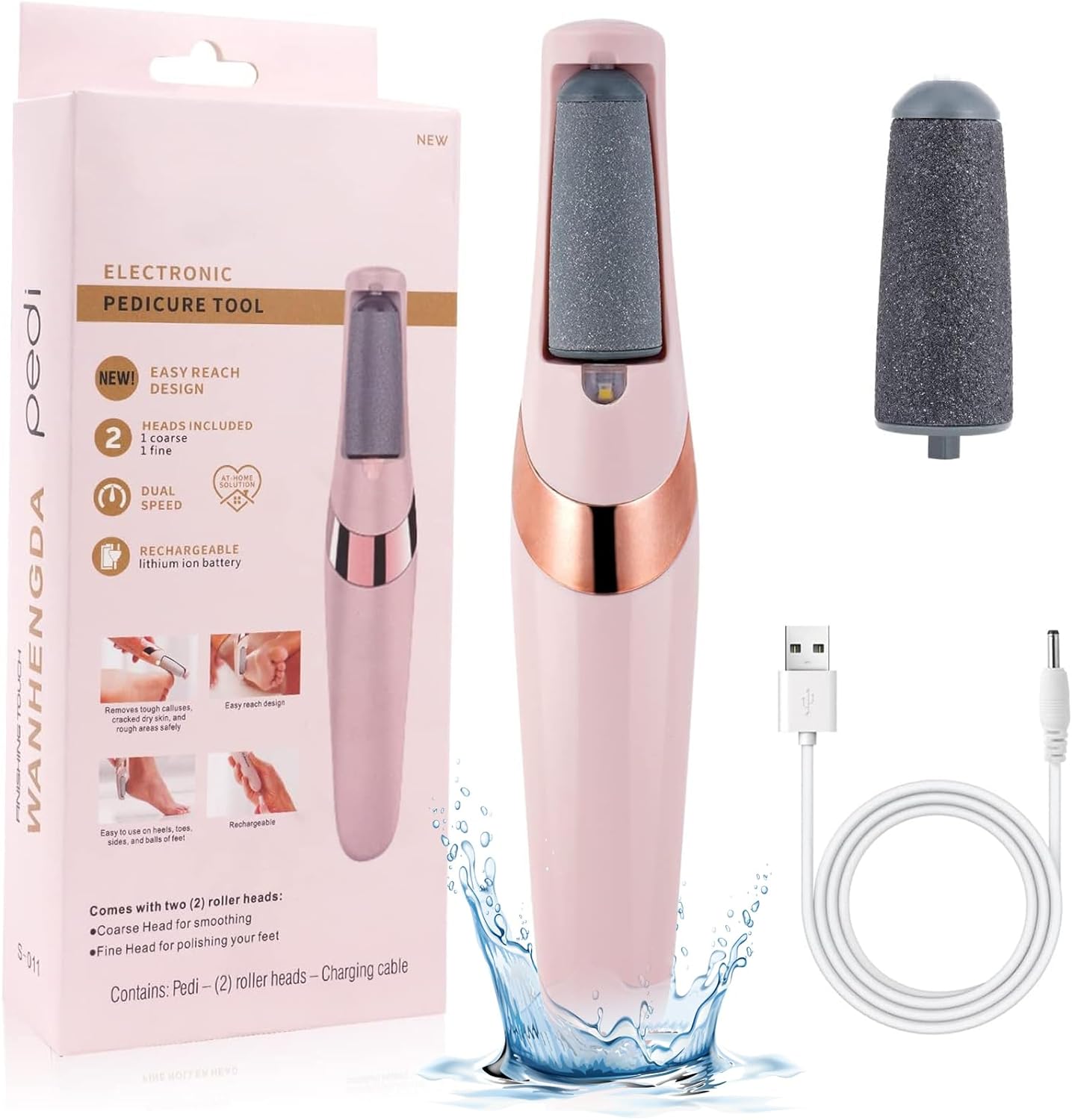 SuaviFeet – Lima Eléctrica Profesional con Tecnología que elimina callos y deja tus pies increíblemente suaves.👣✨