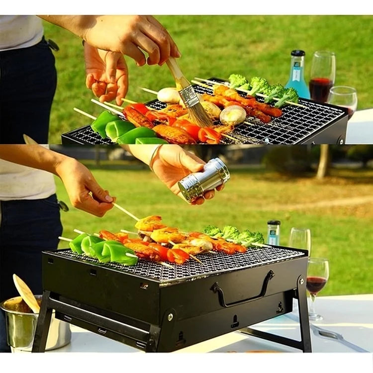 HeatPro Grill 35 — Parrilla portátil profesional para asados perfectos en cualquier lugar.