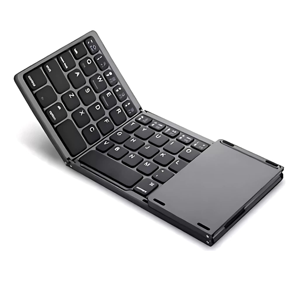 Teclado Bluetooth Plegable Ultra Delgado – Tu Oficina Portátil en la Palma de tu Mano ⌨🖱