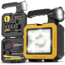 Linterna de Emergencia 8 en 1 – Con Herramientas, Carga Solar y PowerBank
