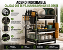 Organizador de Loza Premium de 3 Niveles | Máxima Capacidad y Ahorro de Espacio