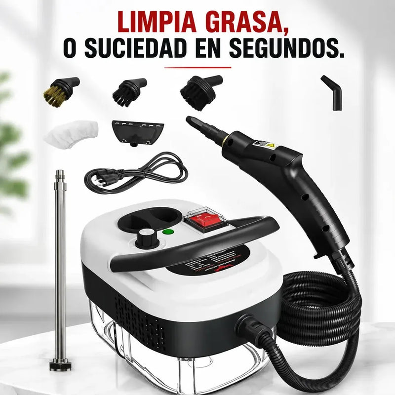 Limpiador de Vapor Potente 2500W – Limpieza Profunda Sin Esfuerzo