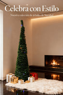 Árbol Navideño Plegable + Luces LED ¡De regalo! 🎁 – 1.5m de Magia y Brillo 🎄✨