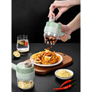 🥕 PowerMax 4X – Tu Nuevo Aliado en la Cocina 🔪 Corta, Pica, Pela y Limpia… ¡Todo con Solo un Botón!